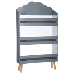 Bookcase cloud for the children's room, grey