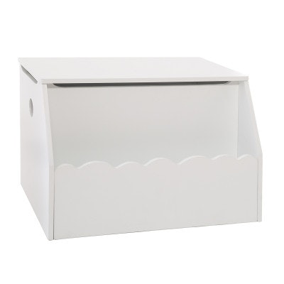 White storage box with cloud shelf 