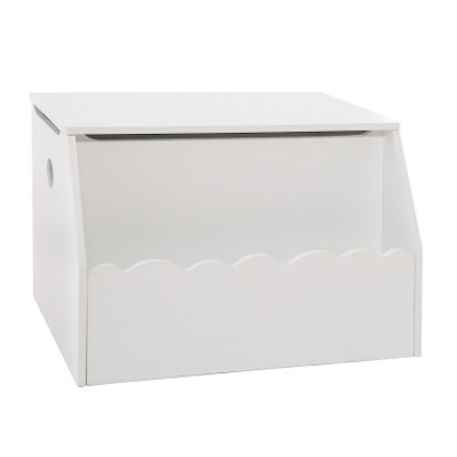 White storage box with cloud shelf
