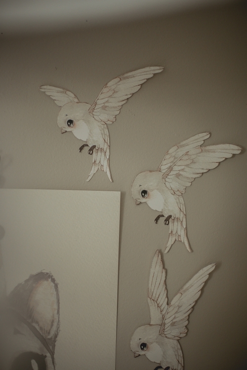 Mrs Mighetto, wall sticker 3-pack Oh Birdie Fly! Mrs Mighetto, wall sticker 3-pack Oh Birdie Fly!