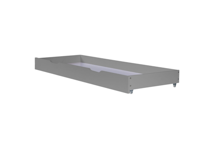 Grey bed drawer on wheels