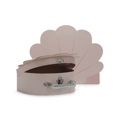 Jollein, storage box suitcase 2-pack, snail pale pink