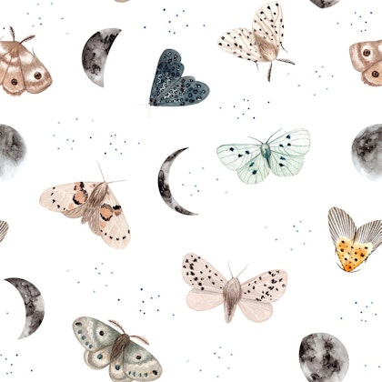 Dekorillo, wallpaper Magic butterfly white