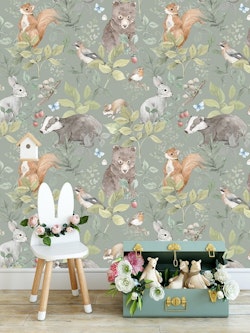 Dekorillo, tapet Green animal world