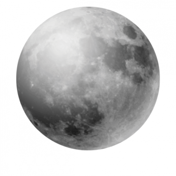 Dekornik, väggklistermärken Fullmåne Väggklistermärke måne