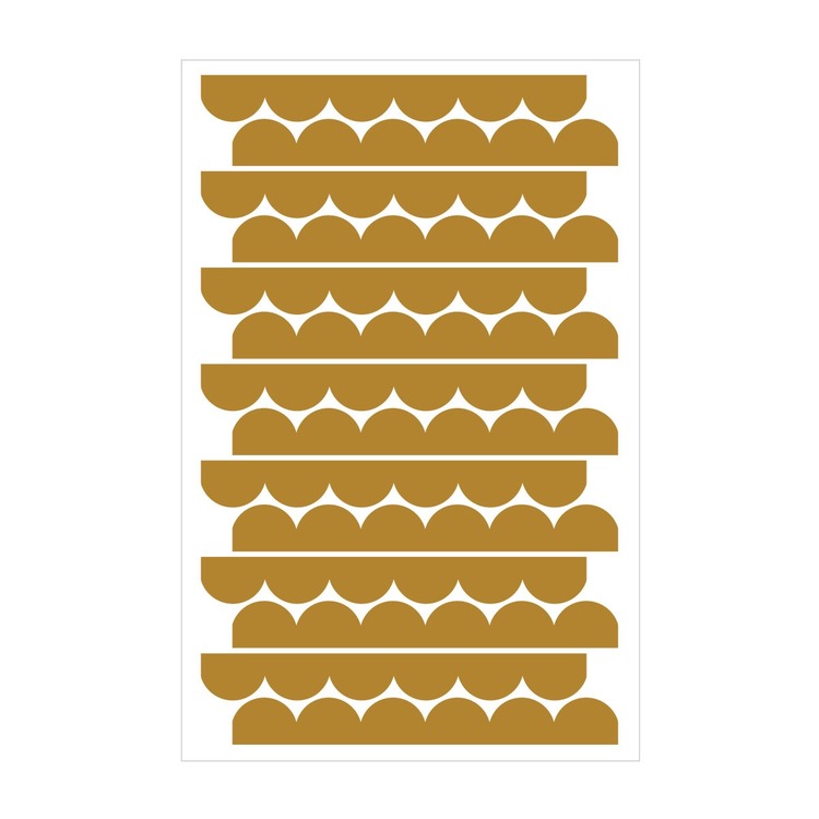 Dekornik, väggklistermärken mustard cirklar 