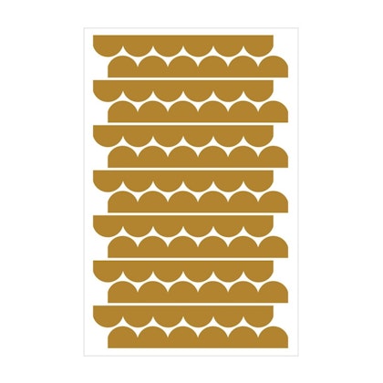 Dekornik, väggklistermärken mustard cirklar