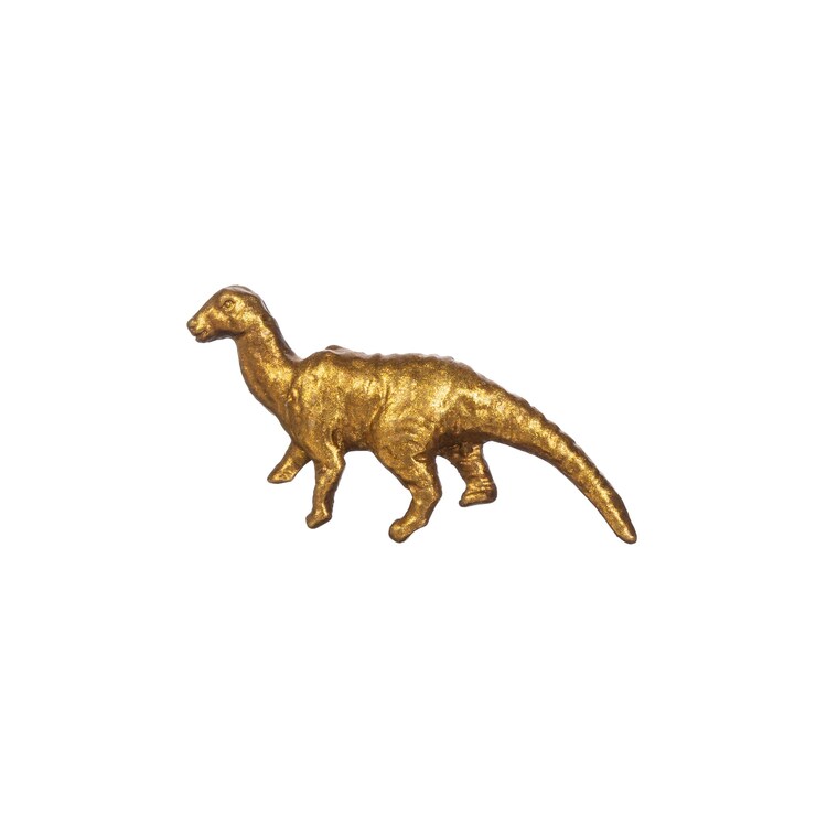 Sass & Belle, knob gold dinosaur 