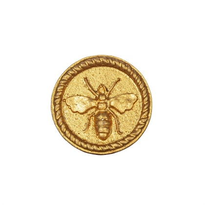 Sass & Belle, round knob gold bee