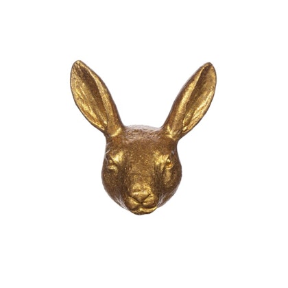 Sass & Belle, knob gold rabbit head