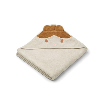 Liewood hooded towel, Augusta Doll / sandy