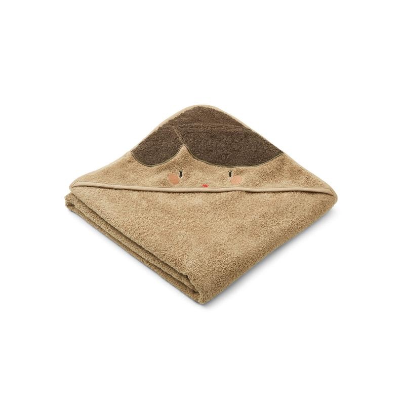 Liewood hooded towel, Augusta Doll / oat 