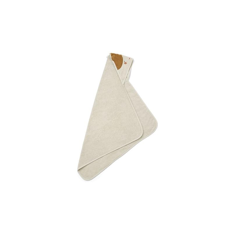 Liewood Albert doll / sandy, hooded towel for newborns 