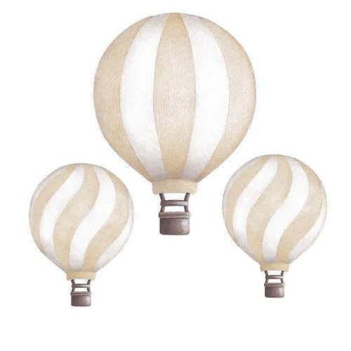 Light beige luftballonger vintage väggklistermärken, Stickstay Väggklistermärken beige luftballonger