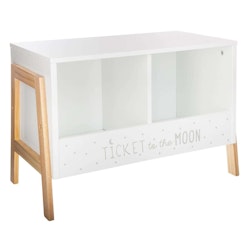 White bookshelf, Ticket to the moon