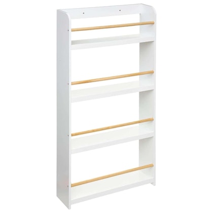 Classical bookshelf for children´s room, white