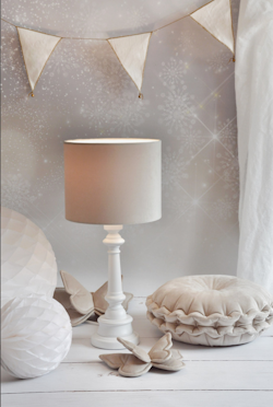 Lamps&Company, Table lamp for the children's room, beige velvet