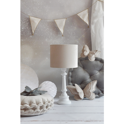 Lamps&Company, Table lamp for the children's room, beige velvet