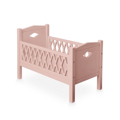 Cam Cam, Harlequin doll bed, dusty rose