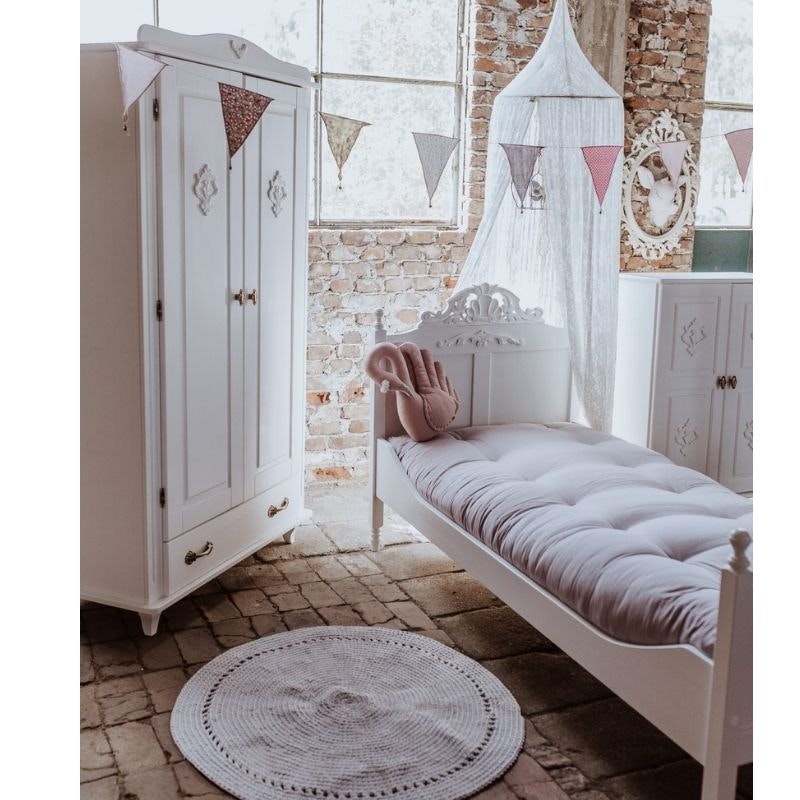 Charlotte, White wardrobe for children's room 