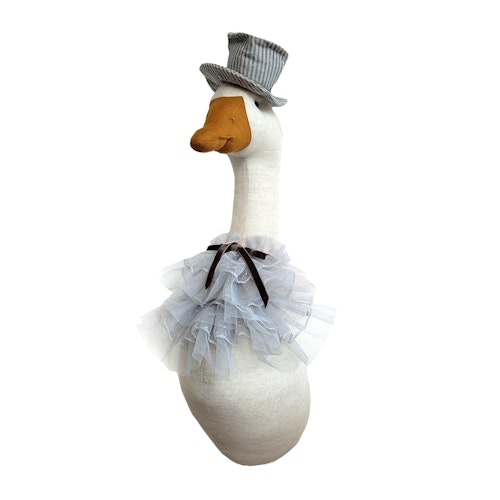 Väggdekoration natur gås med hatt