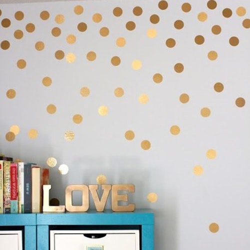 Wall stickers gold dots 56/80 pcs