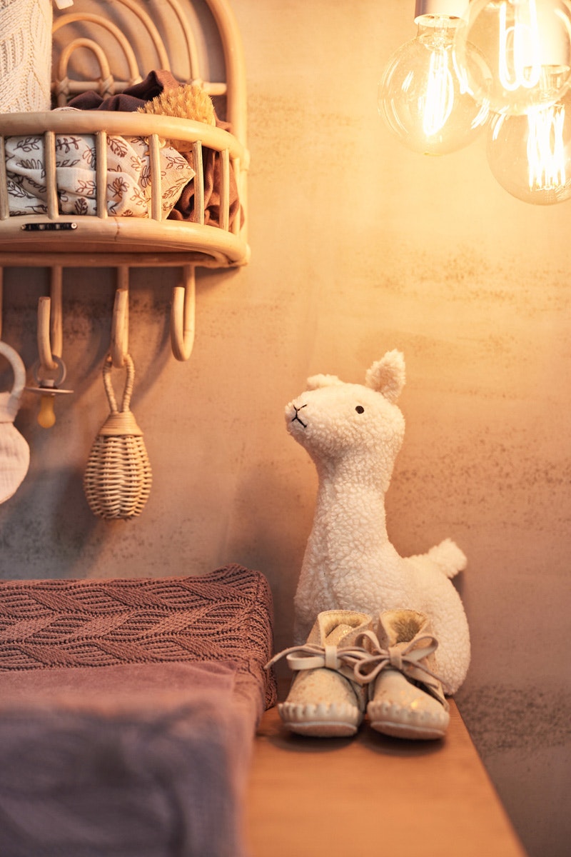 Jollein, stuffed animal llama, white 