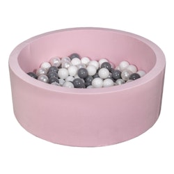 Ljusrosa bollhav BASIC, 90x30, med valfria bollar