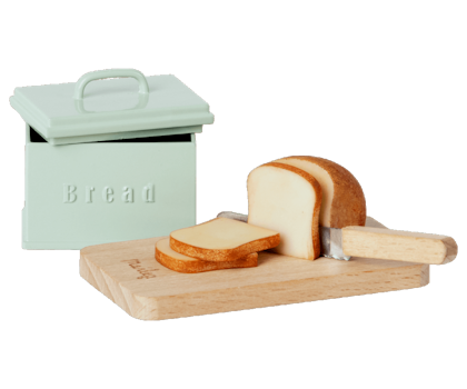 Maileg, bread box with cutting board
