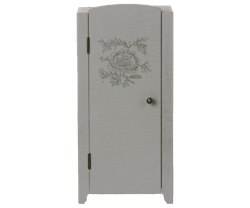 Maileg, wooden wardrobe vintage, mint/grey