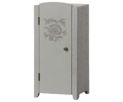 Maileg, wooden wardrobe vintage, mint/grey