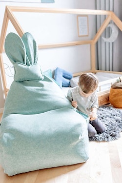The Brooklyn Kids, Funny Bunny Bean bag, green
