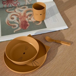 Liewood, Brody matset 4 delar, Cat golden caramel