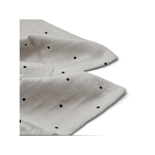 Liewood, Lewis snuttefilt 2-pack, Classic dot dumbo grey