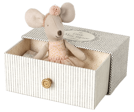 Maileg, little sister dance mouse in box 