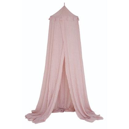 JaBaDaBaDo bed canopy dusty pink with LED lights