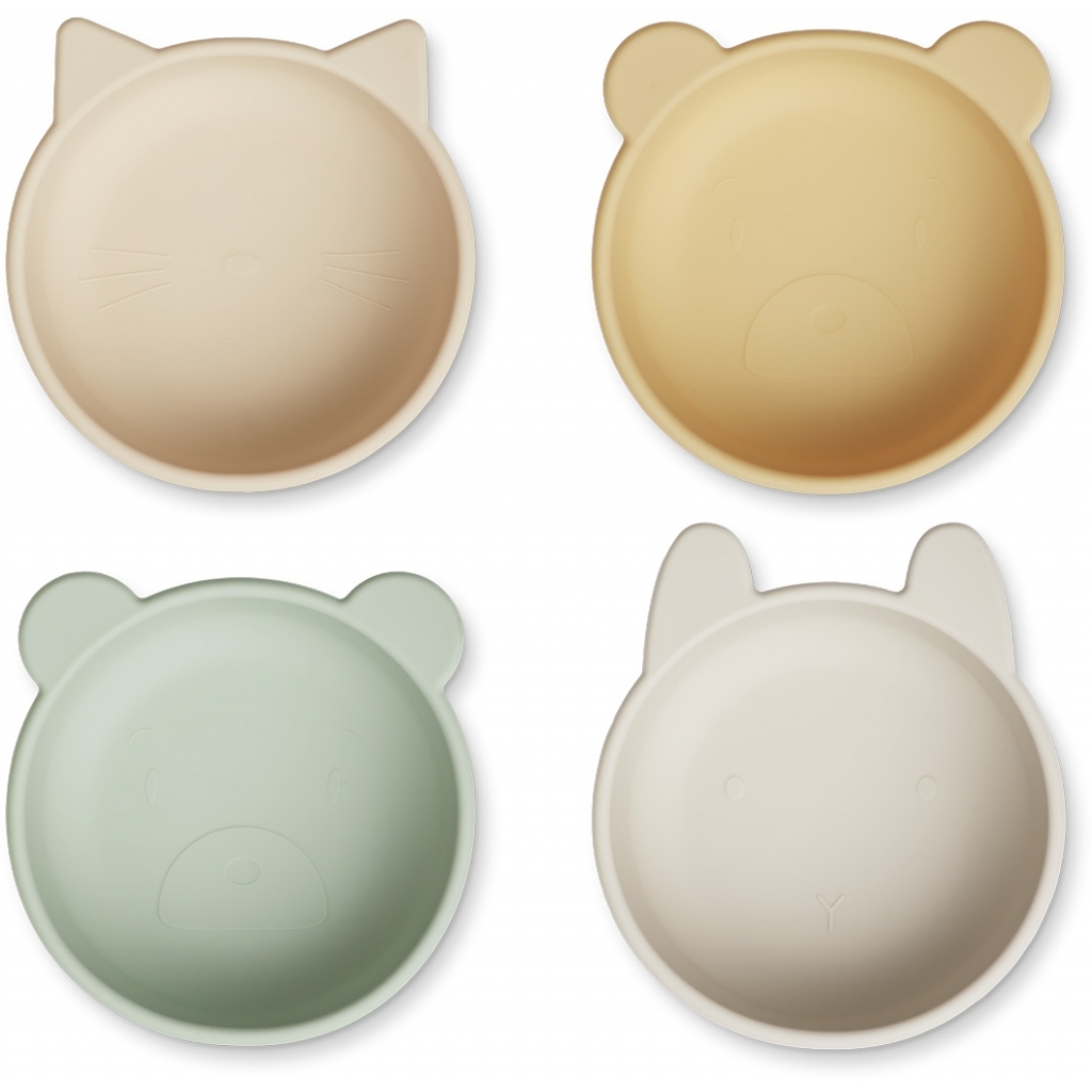 Liewood, 4-pack silicone snack bowl, Iggy Apple blossom multi mix 