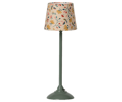 Maileg, floor lamp for dollhouse, mint