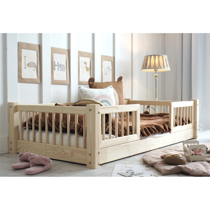 Alex Duo Children's bed with barrier (various sizes)