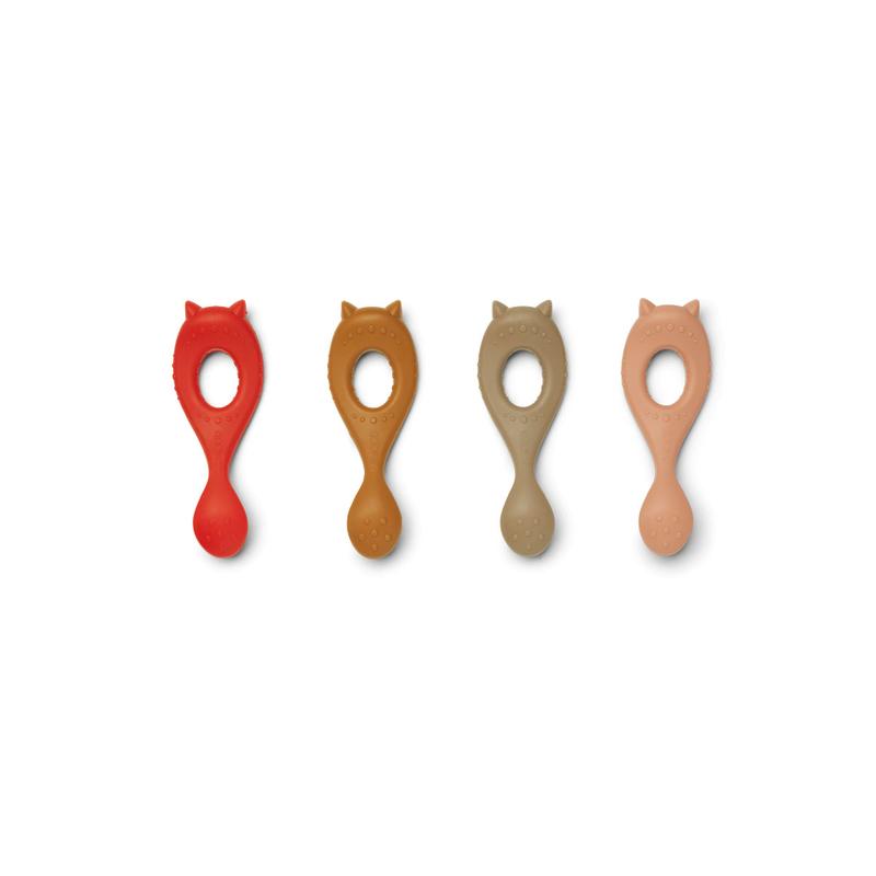 Liewood, Liva silicone spoon 4-pack, Multi mix 
