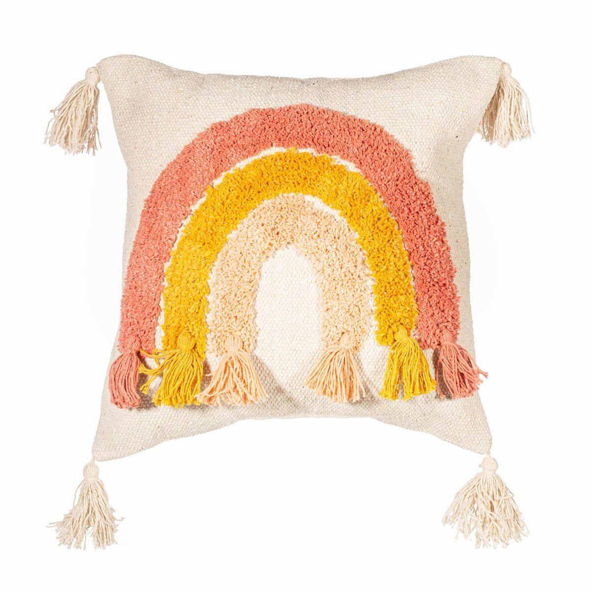 Sass & Belle, pillow with tassels rainbow 