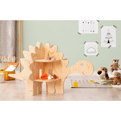 Babylove, floor bookcase for children's room, Stegosaurus