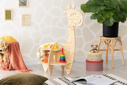 Babylove, floor bookcase for children's room,Giraffe