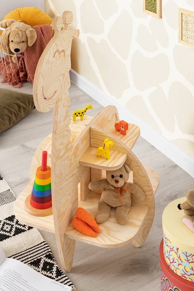 Babylove, floor bookcase for children's room,Giraffe 