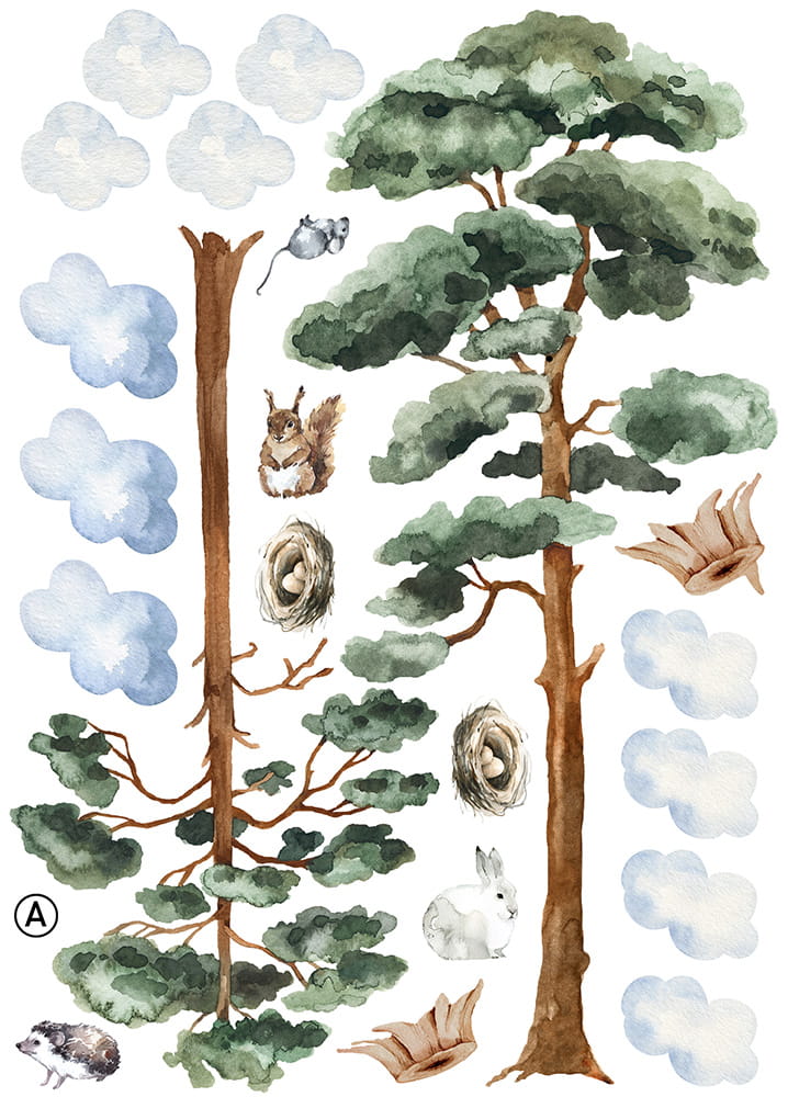 Wall stickers, Friends of the Forest Wall stickers, Friends of the Forest