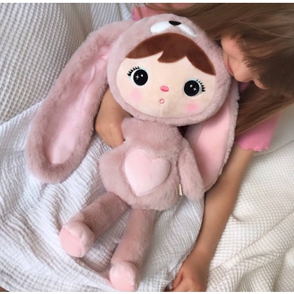 Pink rabbit, large doll with name
