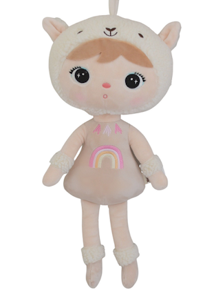 Beige alpaca, large doll with name