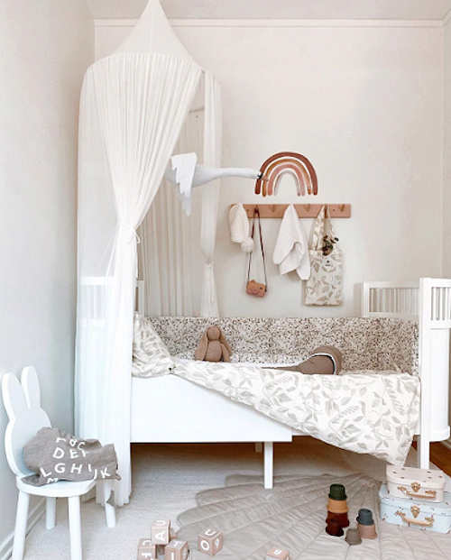 Babylove, little dusty pink rainbow, wall sticker 12 pcs