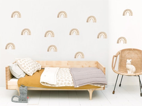 Babylove, little beige rainbow, wall sticker 12 pcs