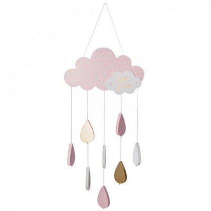 Wall decoration pink cloud